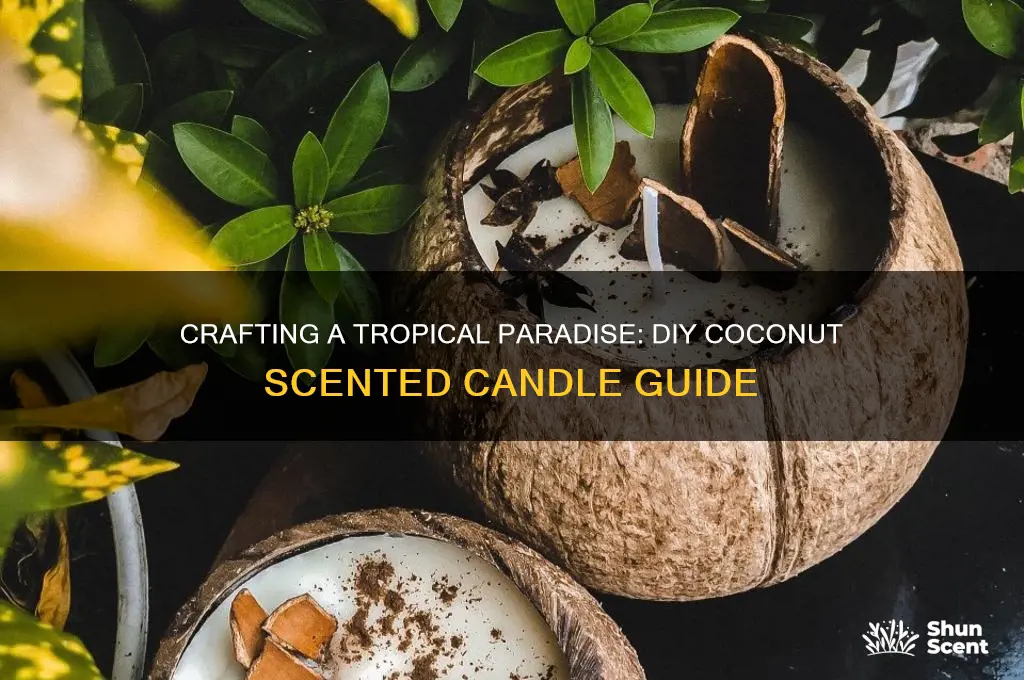 how to make coconut scented candle