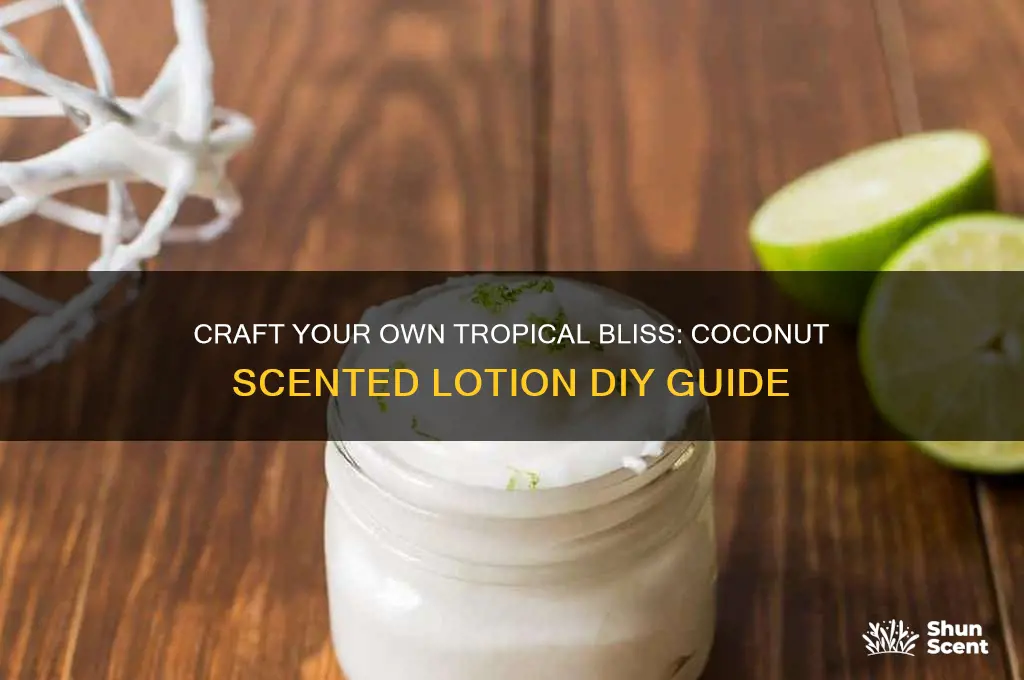 how to make coconut scented lotion