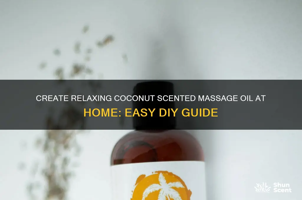 how to make coconut scented massage oil