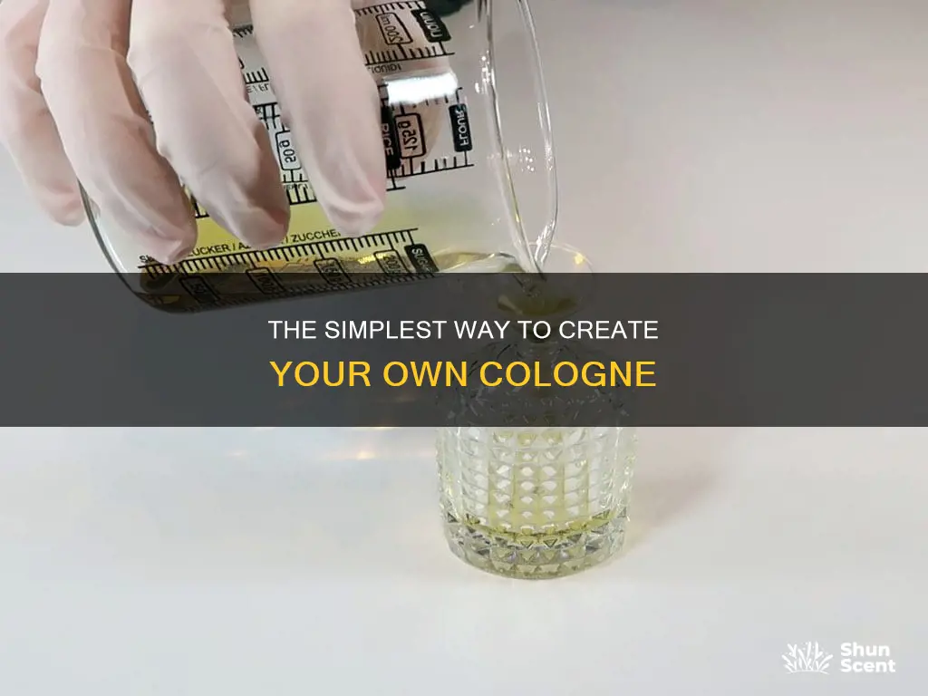 how to make cologne easiest