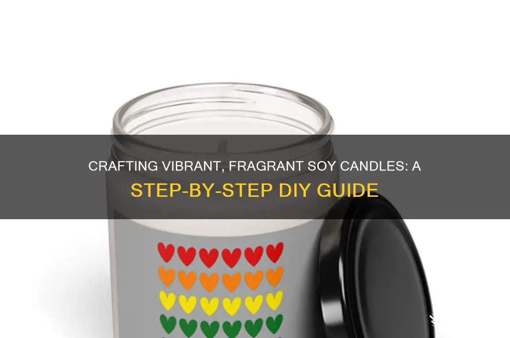 how to make coloured scented soy candles