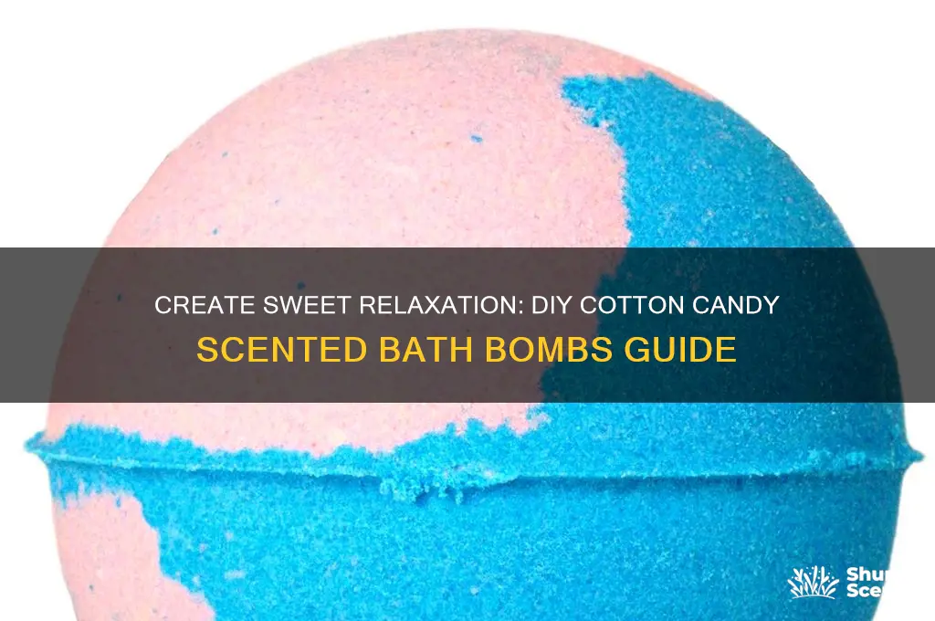 how to make cotton candy scented bath bombs