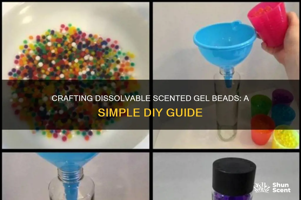 how to make desolvable scented gel beads