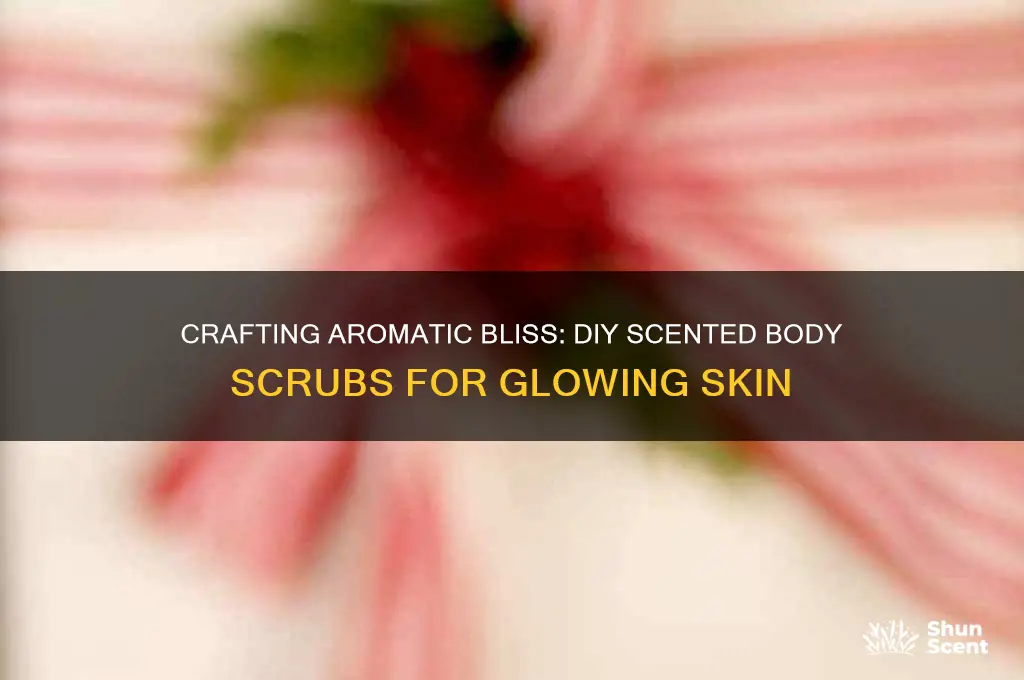 how to make different scented body scrubs