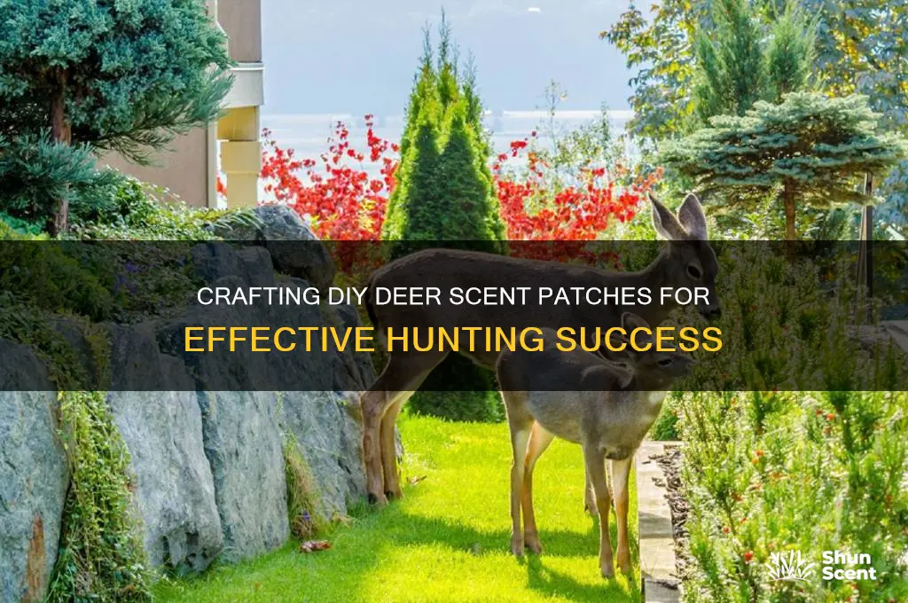 how to make diy deer scent patch