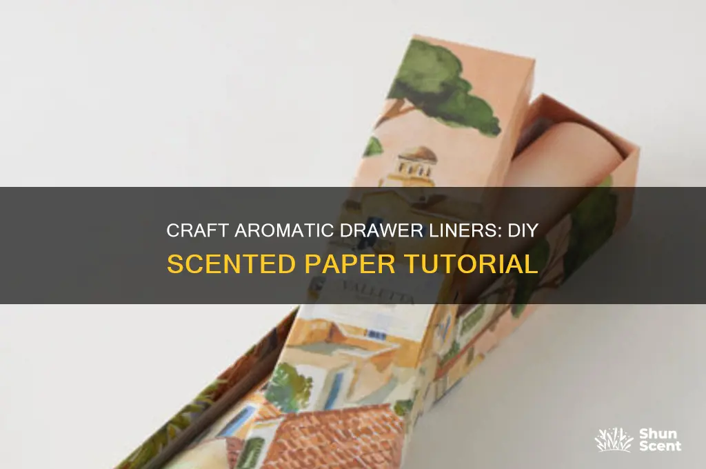 how to make diy scented dresser drawer paper liner