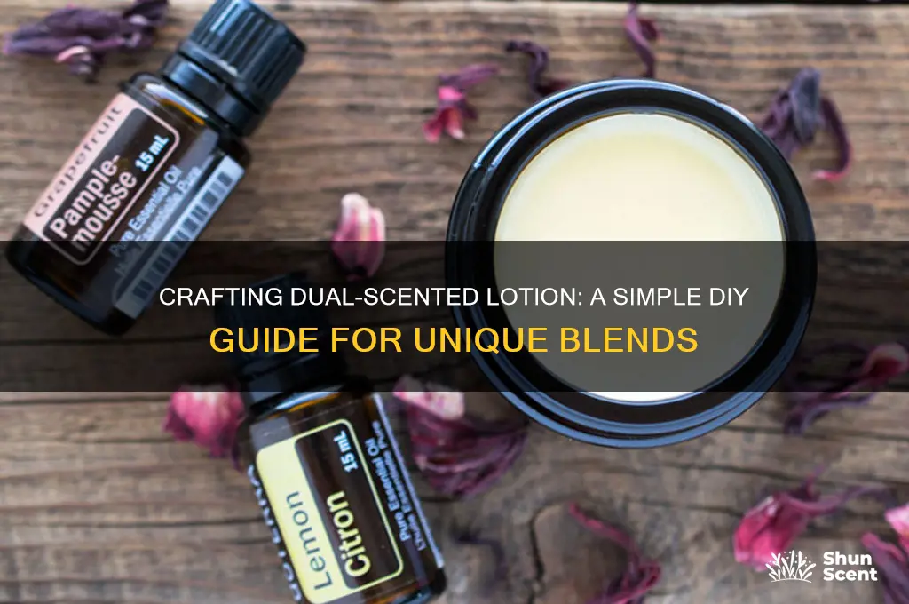 how to make dual scented lotion