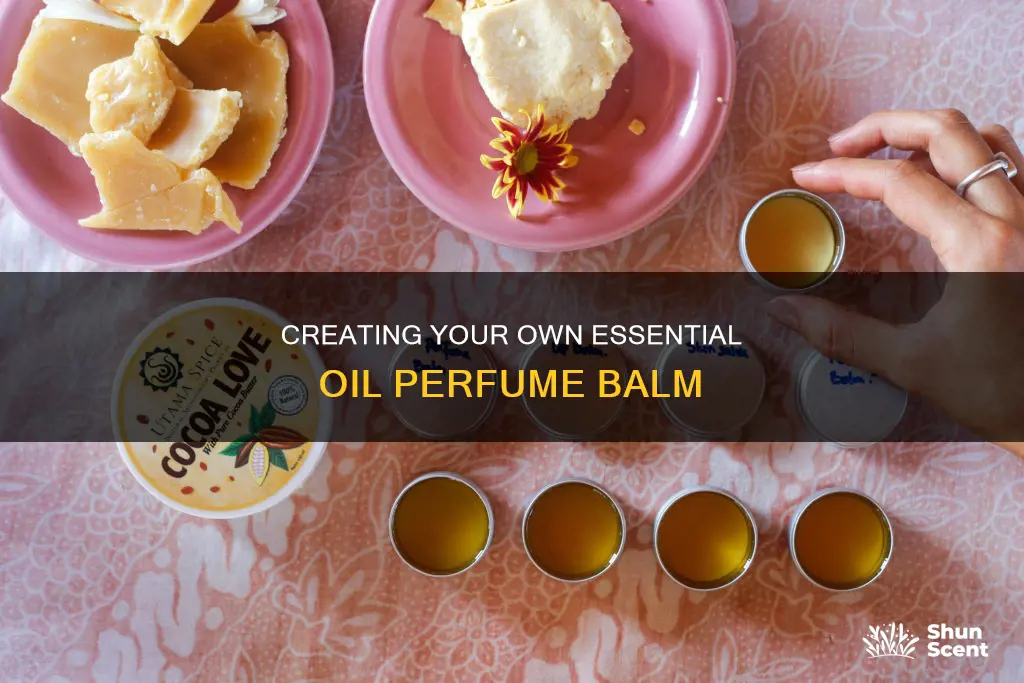 how to make essential oil perfume balm