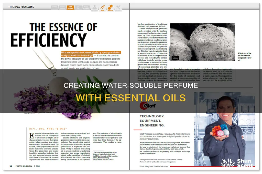 how to make essential oils water soluble perfume