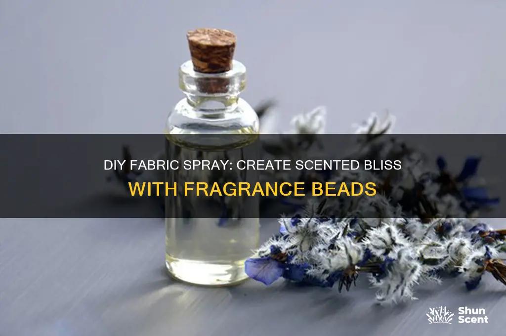 how to make fabric spray with scent beads