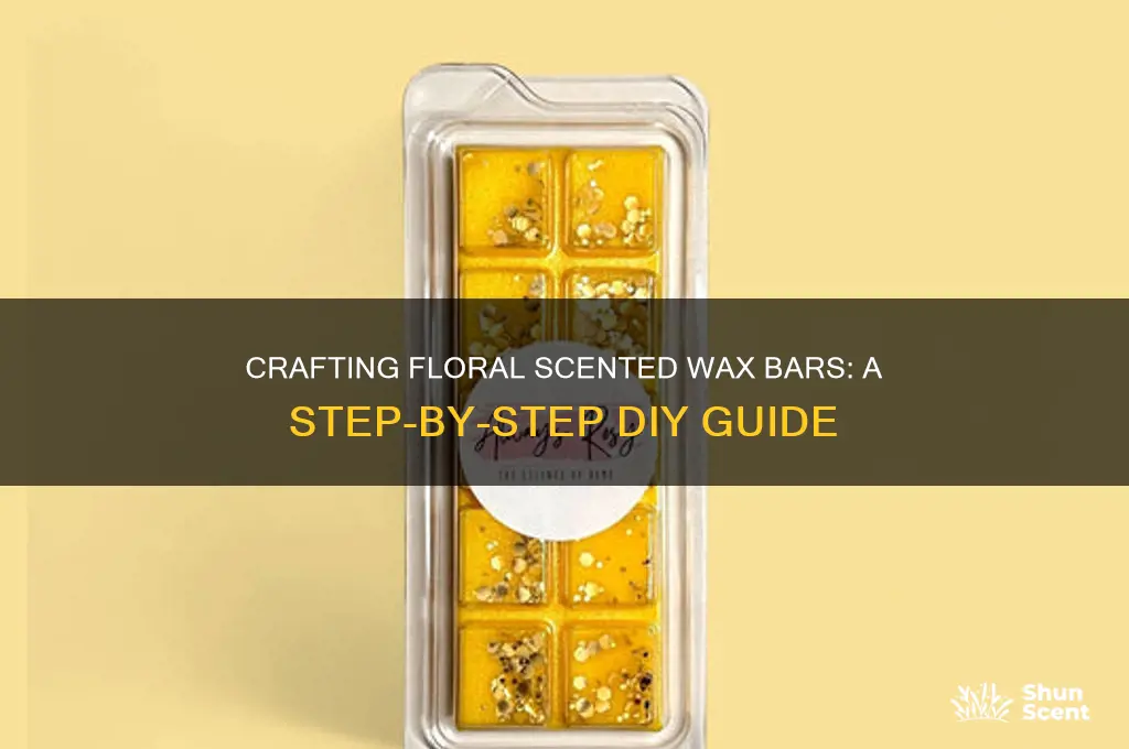 how to make floral scented wax bars