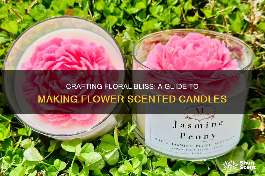 how to make flower scented candles