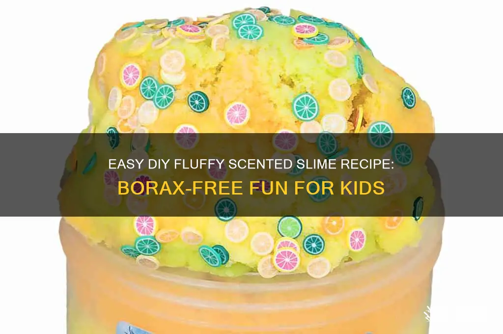 how to make fluffy scented slime without borax