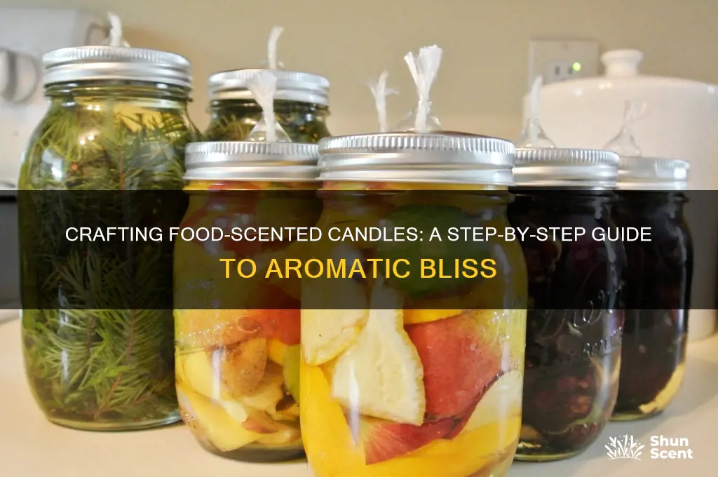 how to make food scented canldes