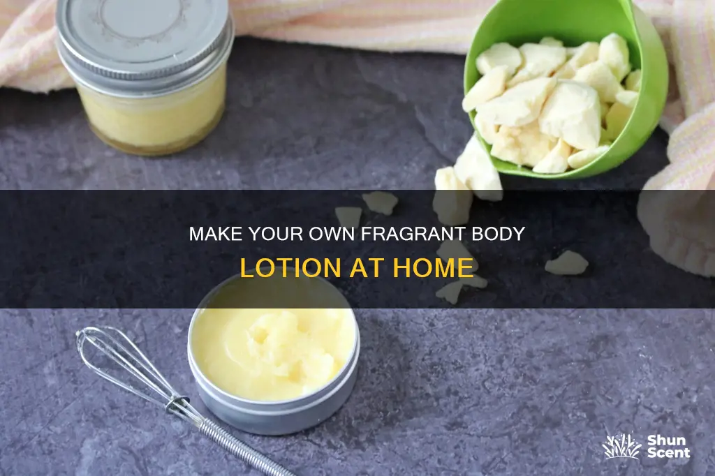 how to make fragrance body lotion