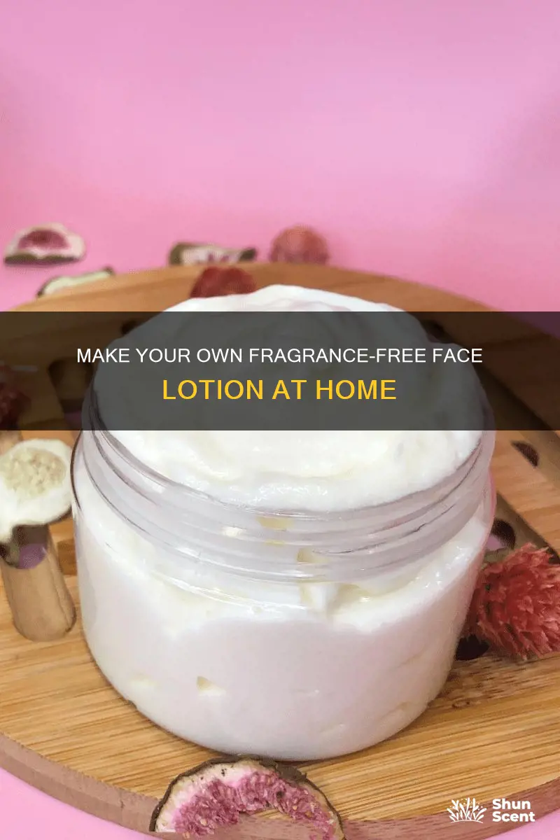 how to make fragrance free fashe lotion