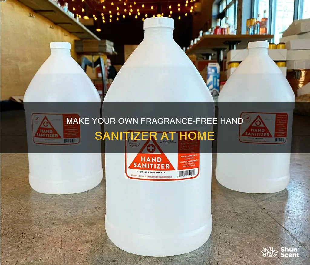 how to make fragrance free hand sanitizer