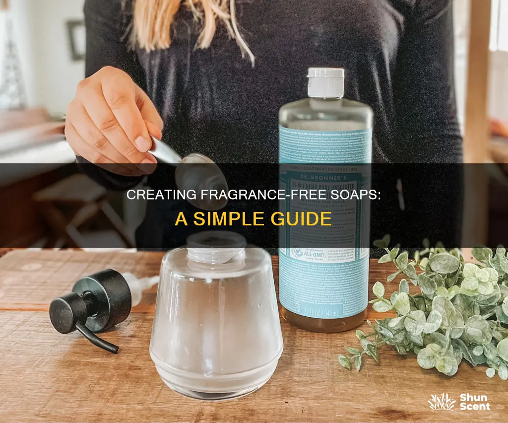 how to make fragrance free soap