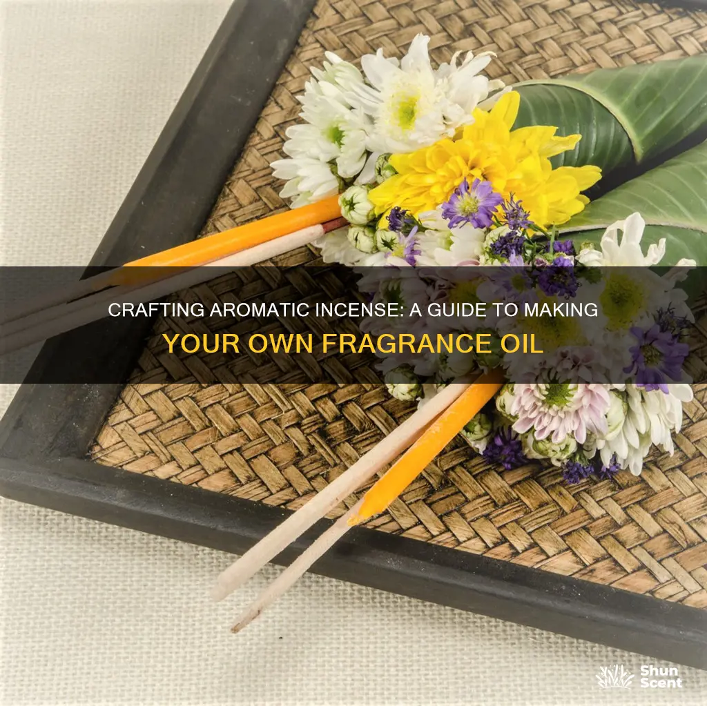 how to make fragrance oil for incense