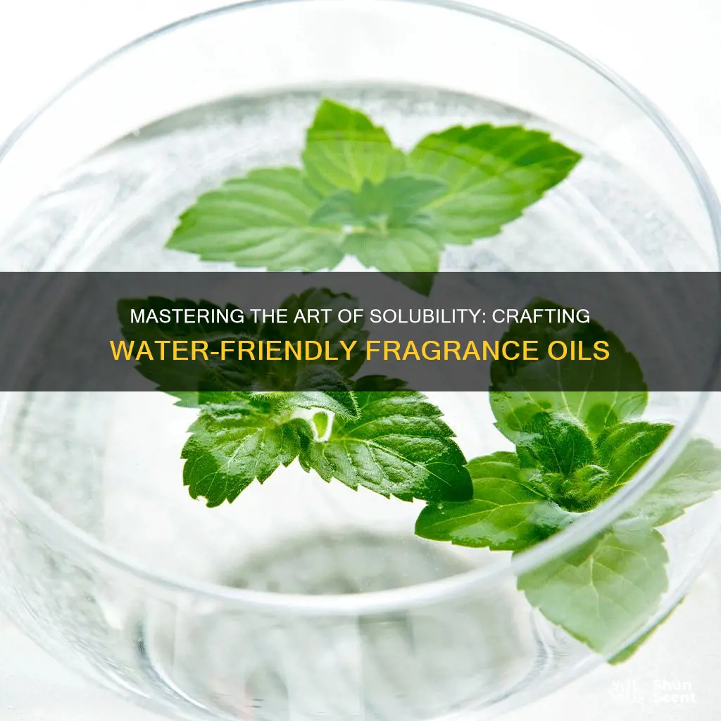 how to make fragrance oil water soluble