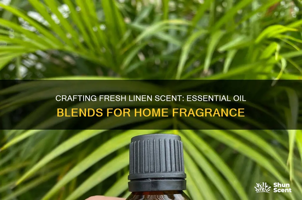 how to make fresh linen scent with essential oils