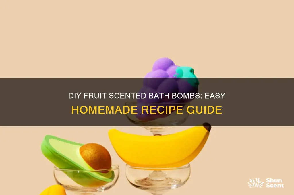 how to make fruit scented bath bombs