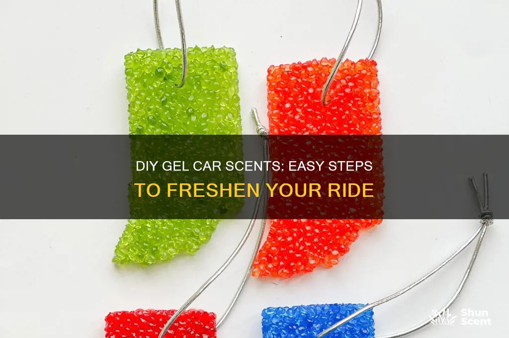 how to make gel car scents