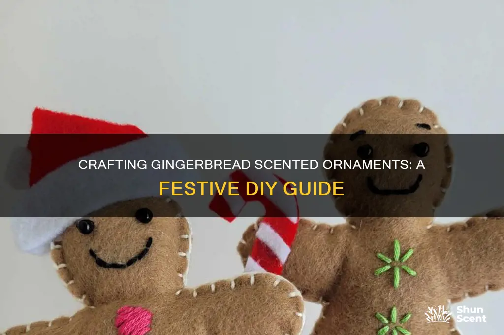 how to make gingerbread scented ornaments