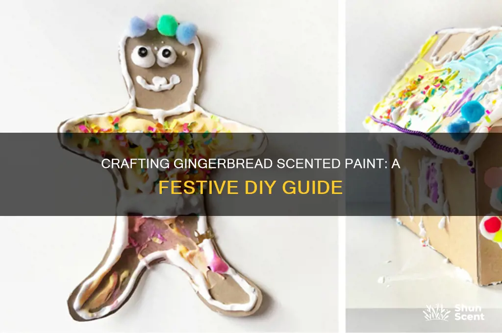 how to make gingerbread scented paint