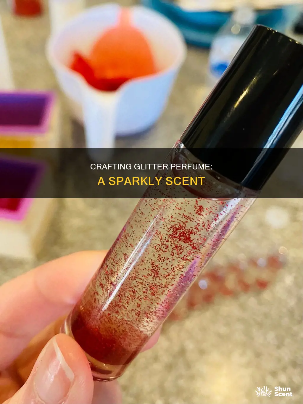 how to make glitter perfume