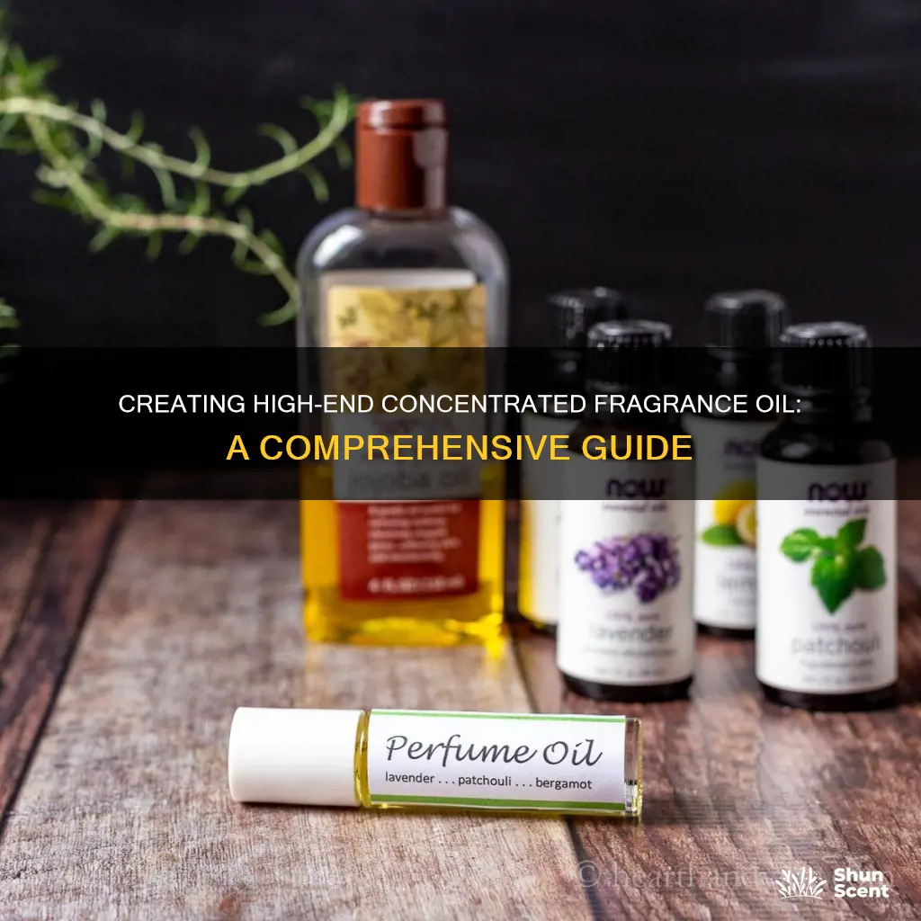 how to make high end concentrated fragrance oil