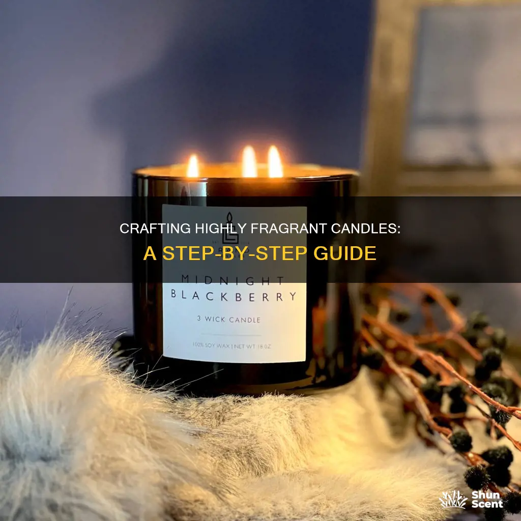 how to make high fragrance candles