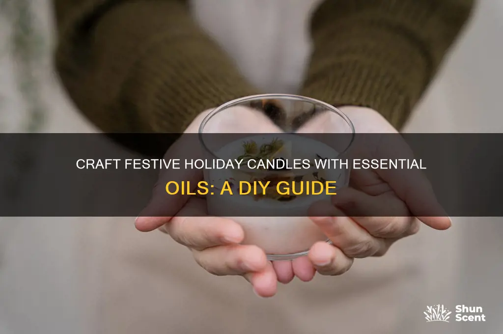 how to make holiday scented candles essential oils