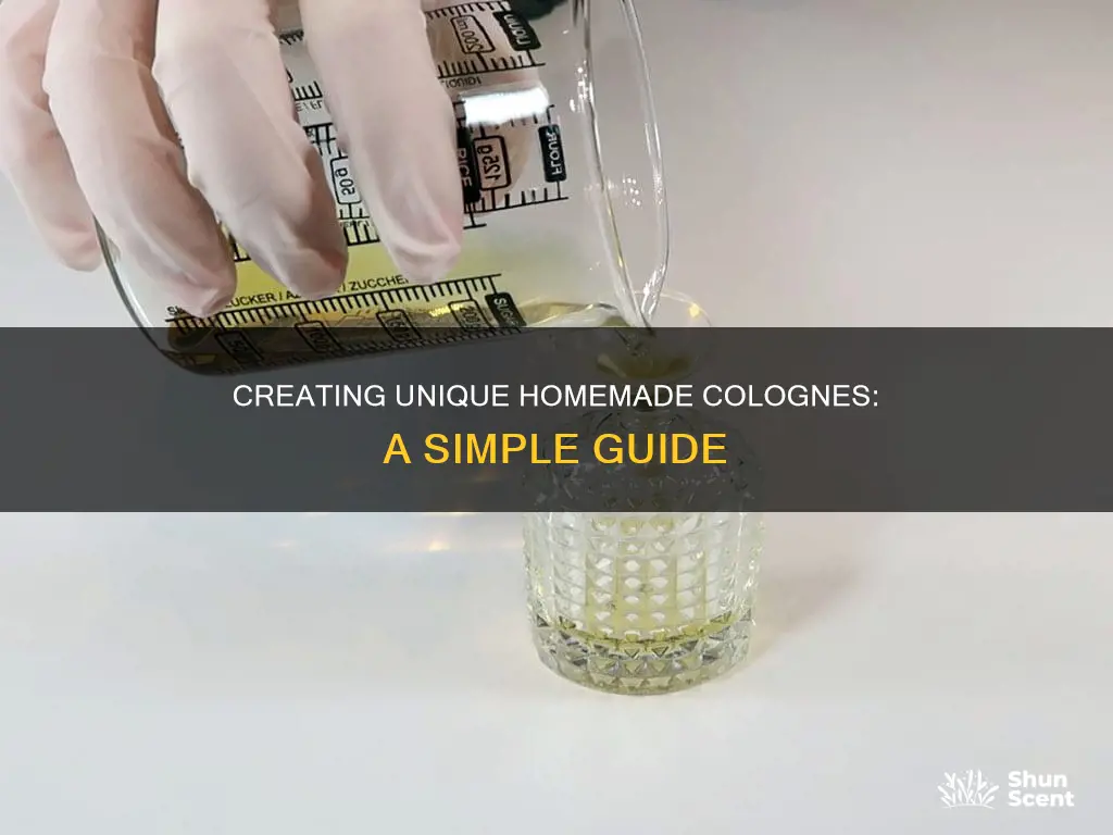 how to make homeade cologne