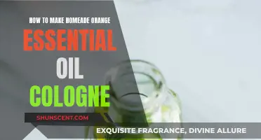 Making Orange Essential Oil Cologne at Home