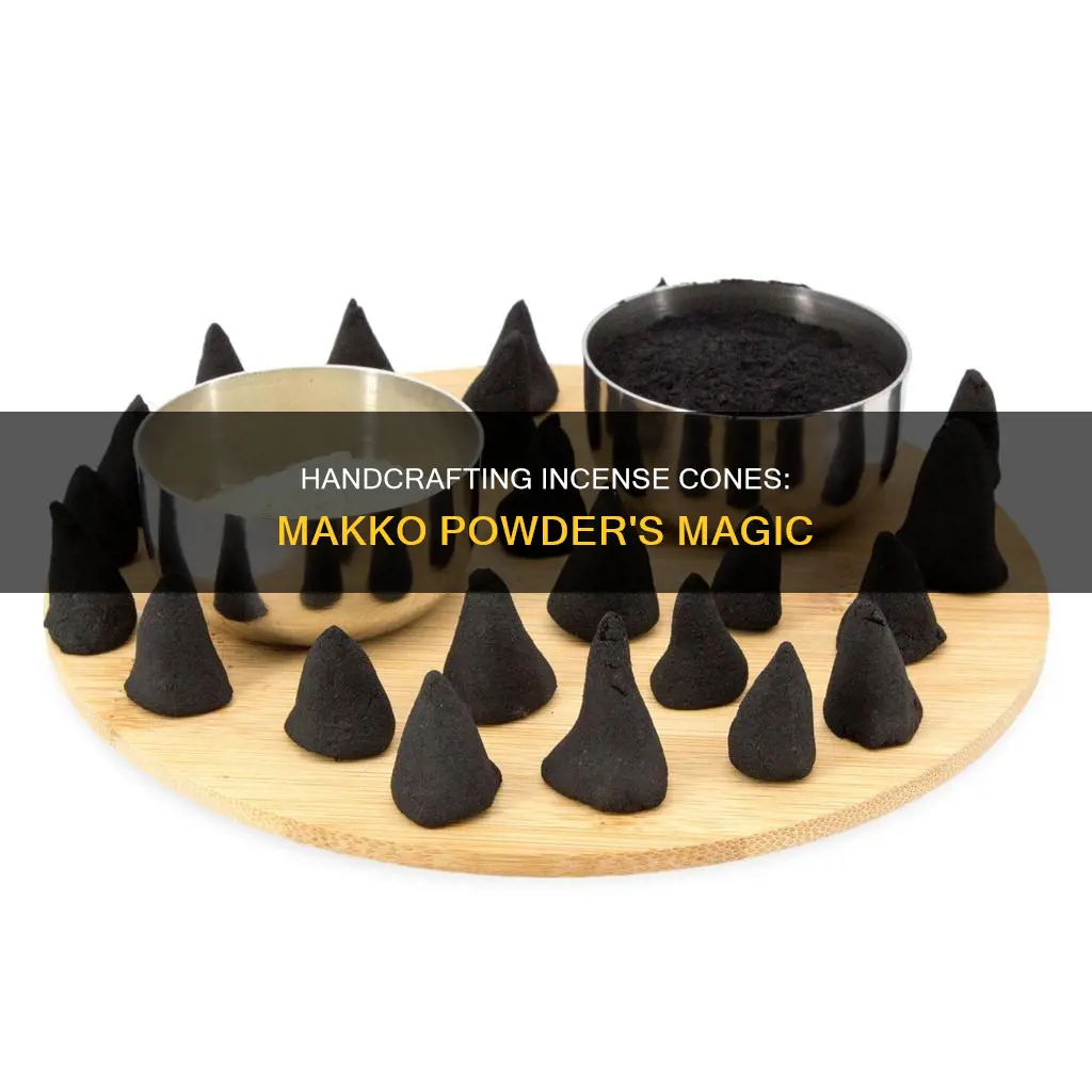 how to make homemade incense cones with makko powder