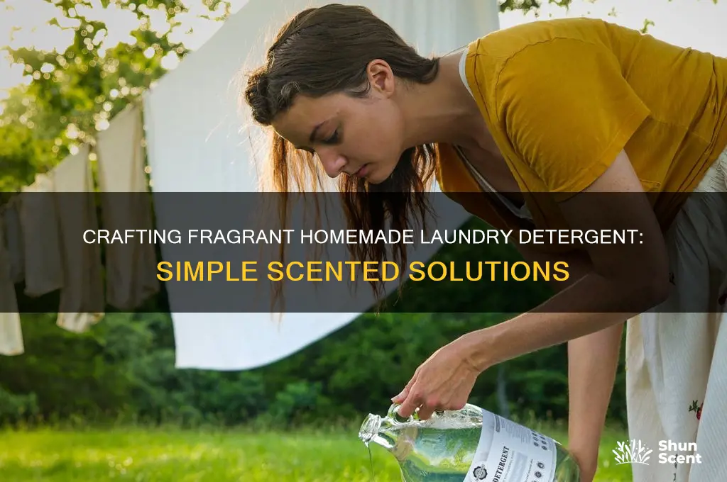 how to make homemade laundry detergent scented
