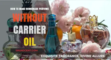 Crafting Perfumes at Home: No Carrier Oil Needed!