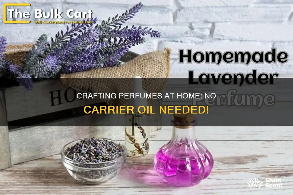 how to make homemade perfume without carrier oil