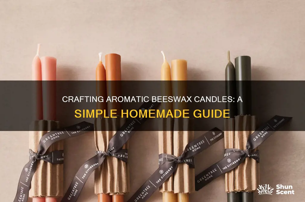 how to make homemade scented beeswax candles