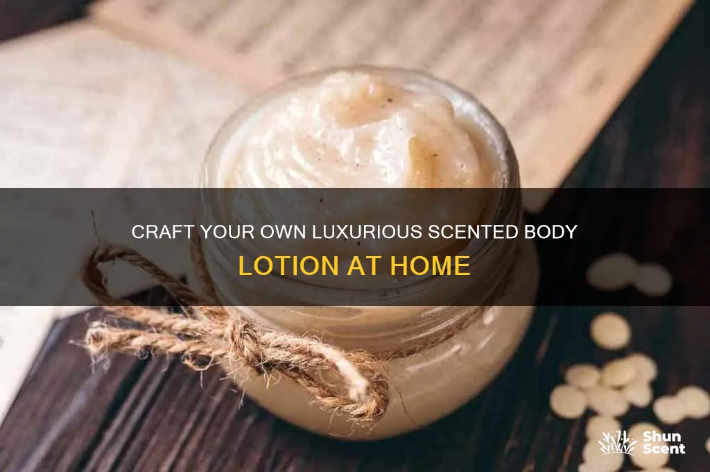 how to make homemade scented body lotion