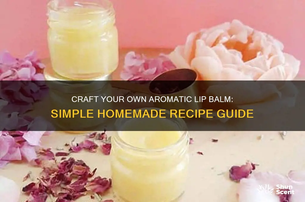 how to make homemade scented lip balm