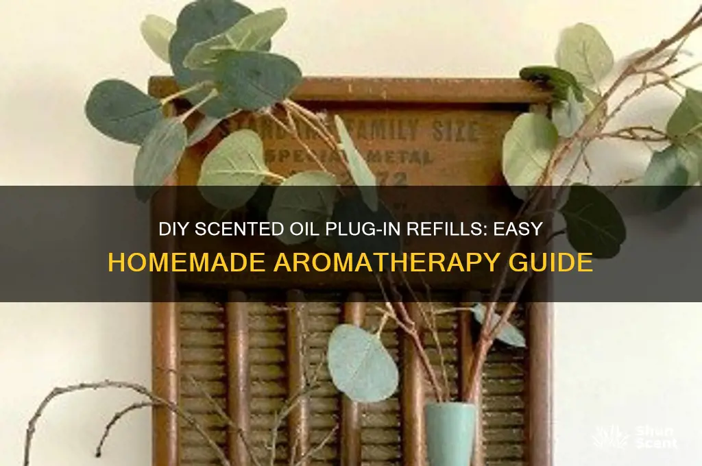how to make homemade scented oil plug-in refills
