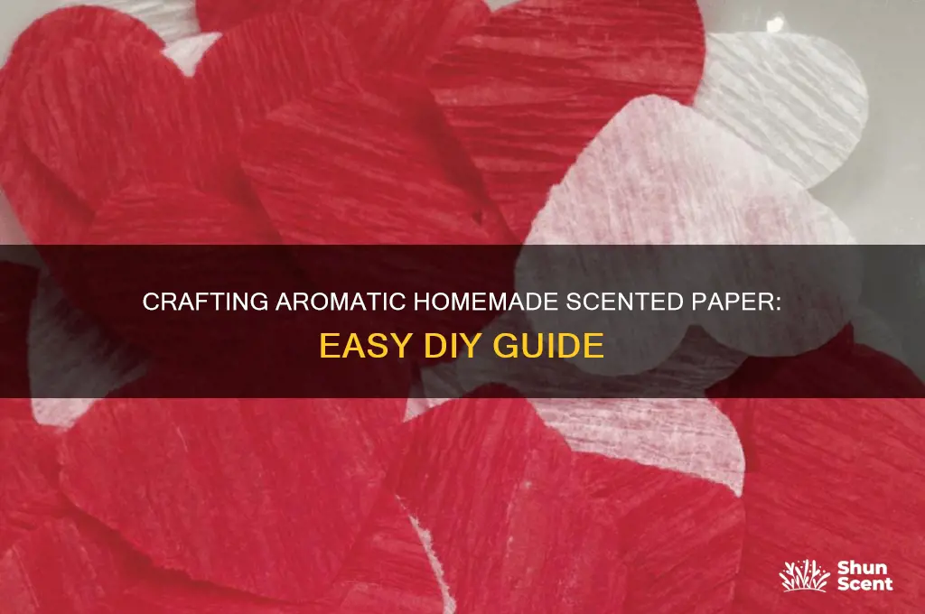 how to make homemade scented paper