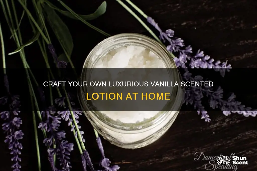 how to make homemade vanilla scented lotion