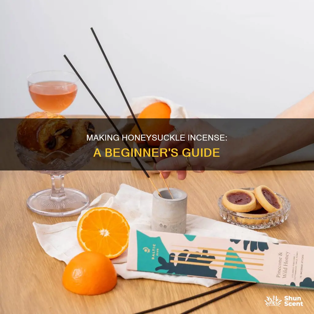 how to make honeysuckle incense