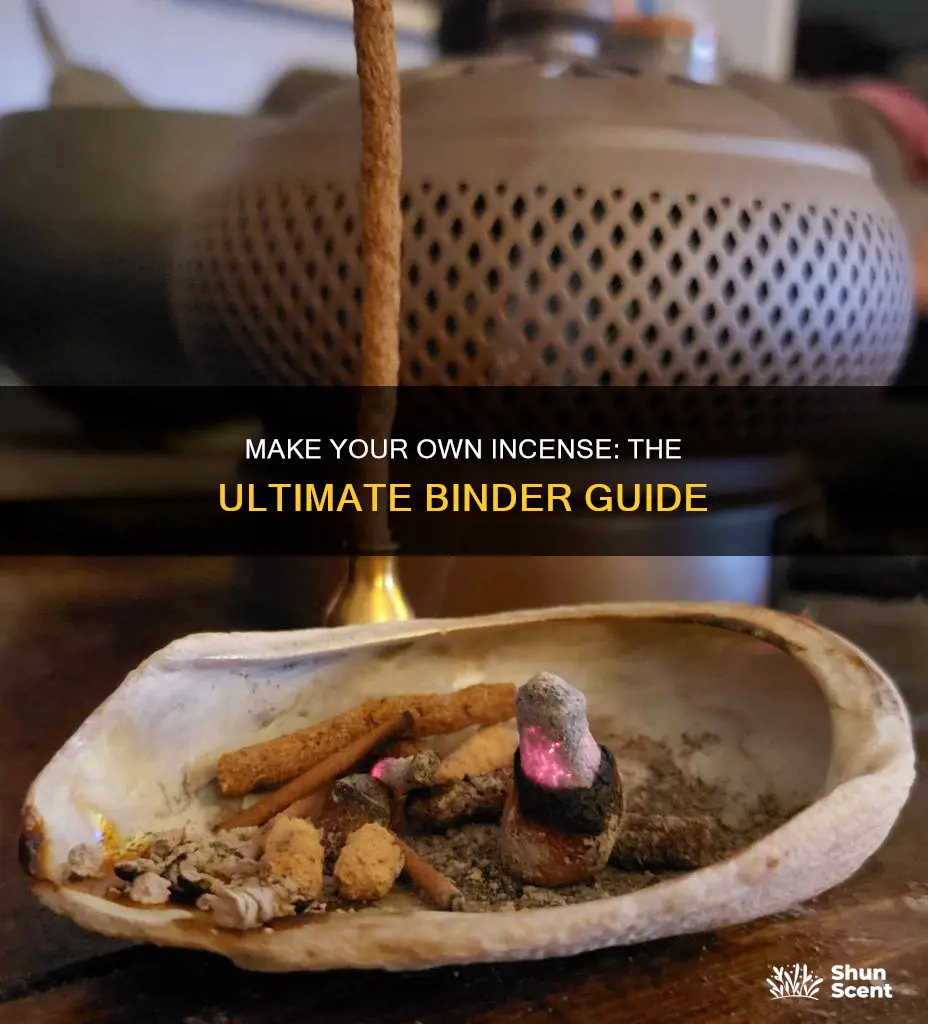 how to make incense binder