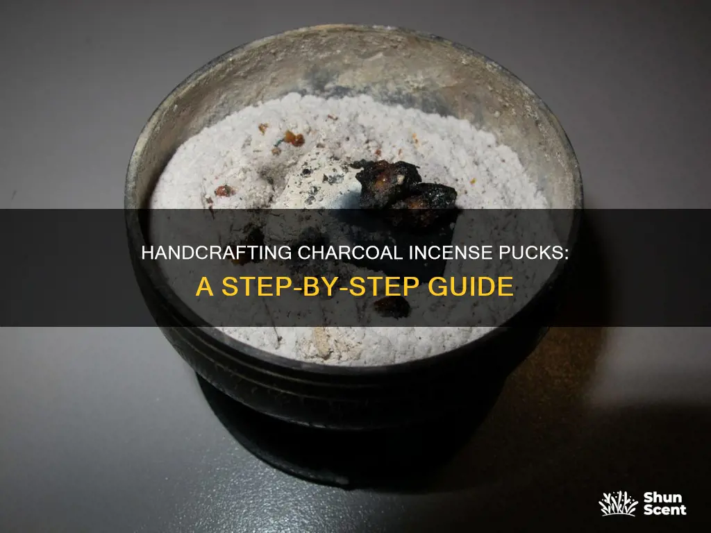 how to make incense charcoal pucks