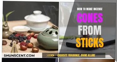 Transforming Incense Sticks into Cones: A Step-by-Step Guide