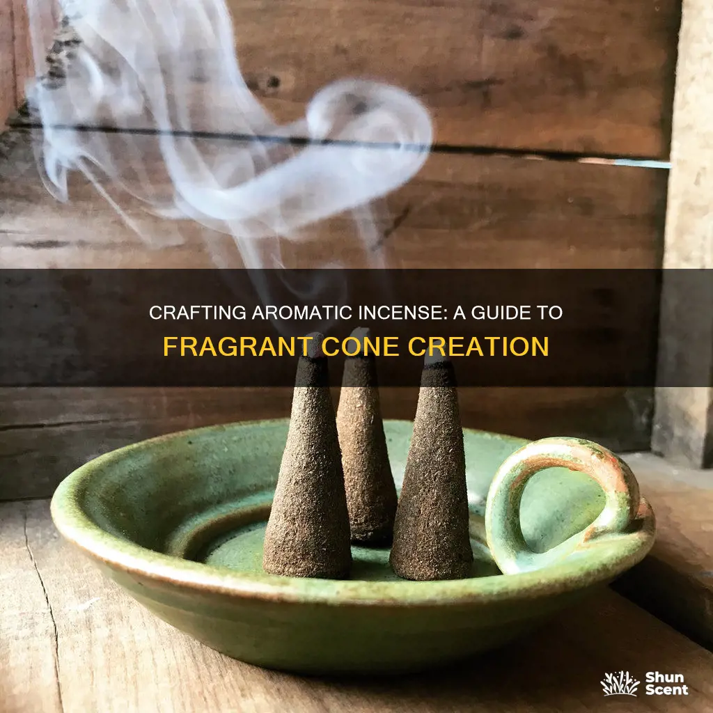 how to make incense cones with fragrance oil